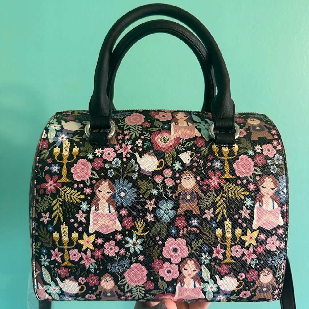 Disney Beauty And The Beast Aop Loungefly Floral … - image 2